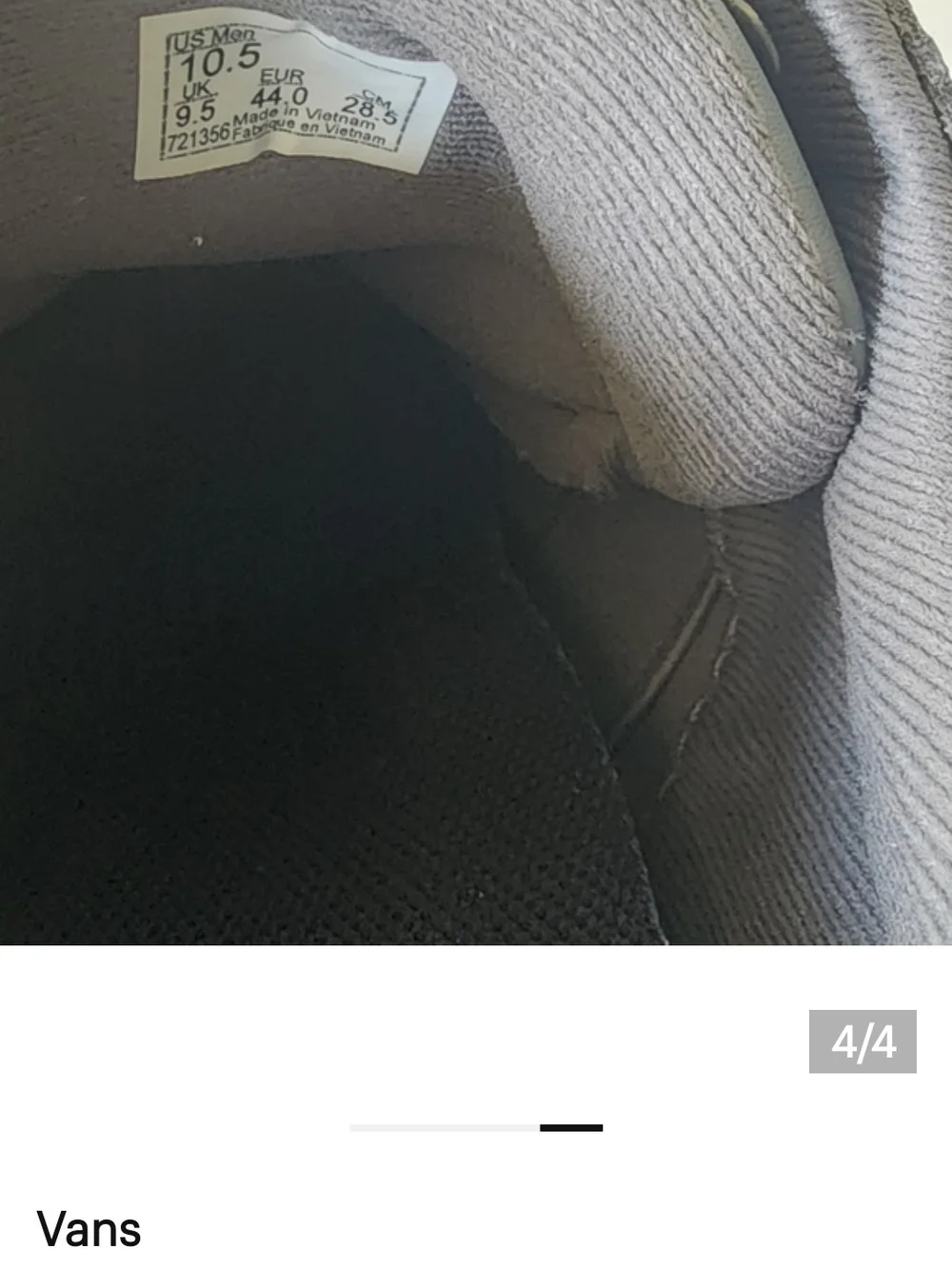 Vans Low-Top Leather Sneakers in Charcoal Gray
